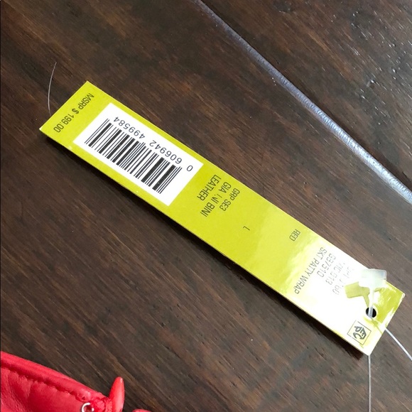 Gianni Bini red leather skirt - Picture 4 of 8